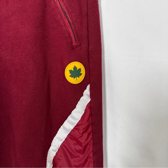 KITH Jackson Pant nylon overlay joggers Landmarks Collection Large burgundy - Picture 5 of 15